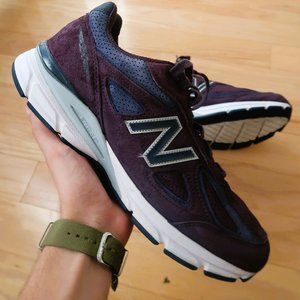 New Balance 990 v4 Purple Navy